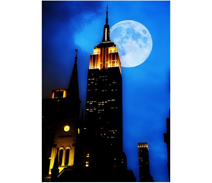 Empire State Building New York Night Skyscraper